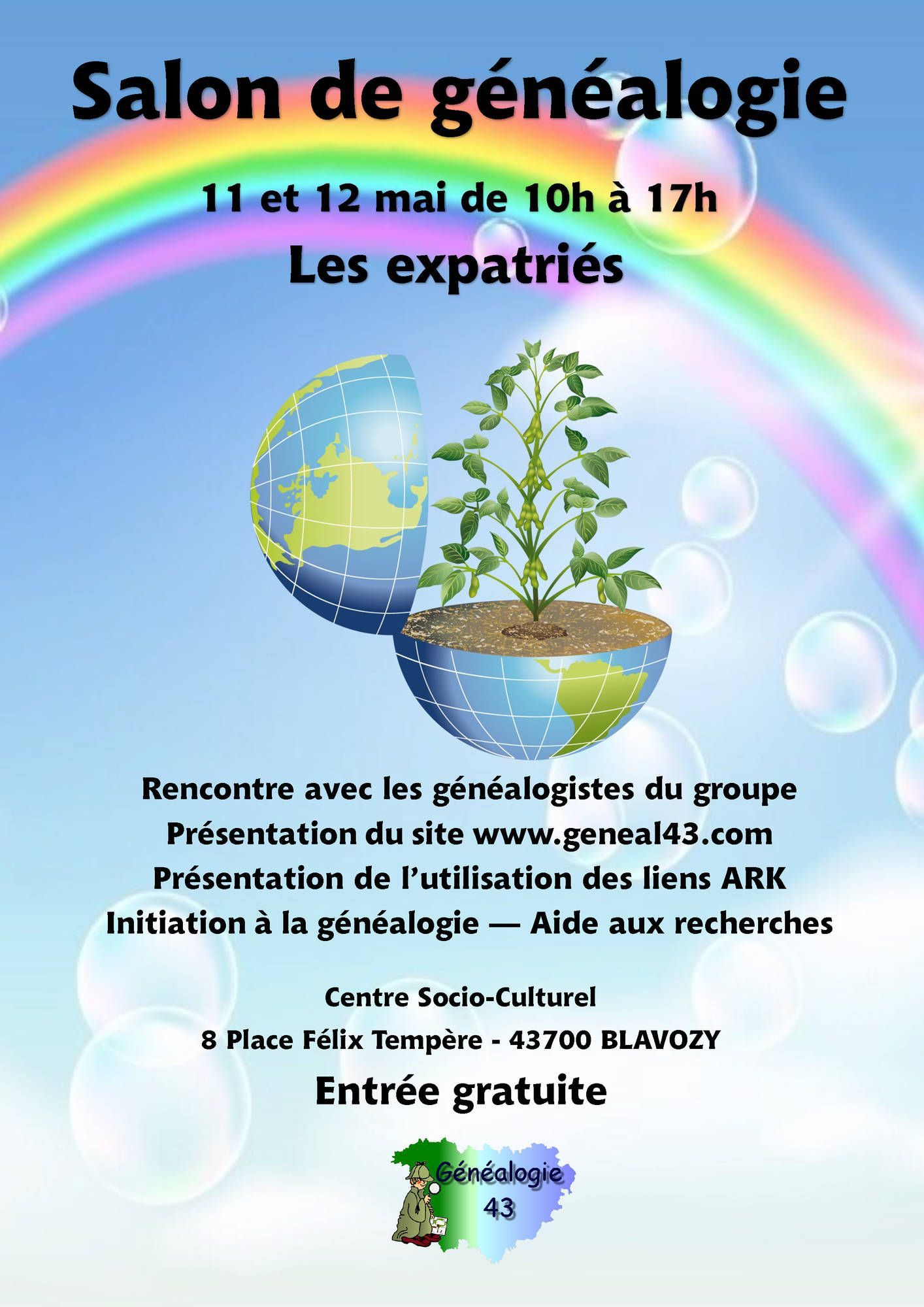 "Les expatriés" : salon annuel de la généalogie en Haute-Loire