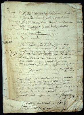 Archives départementales de la Haute-Loire. Mise à jour de l'état civil en ligne (Brioude, paroisse Saint Julien, 1795-1830, V-dépôt 135/1, détail).