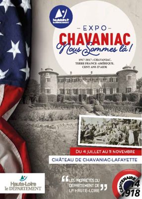 Archives départementales de la Haute-Loire. Exposition "Chavaniac nous sommes là !" (Département de la Haute-Loire, juillet 2017).