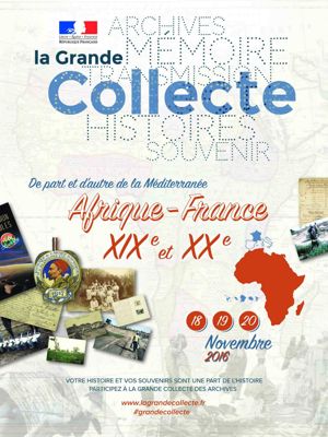 Archives départementales de la Haute-Loire. Grande collecte 2016, Afrique-France, XIXe-XXe.
