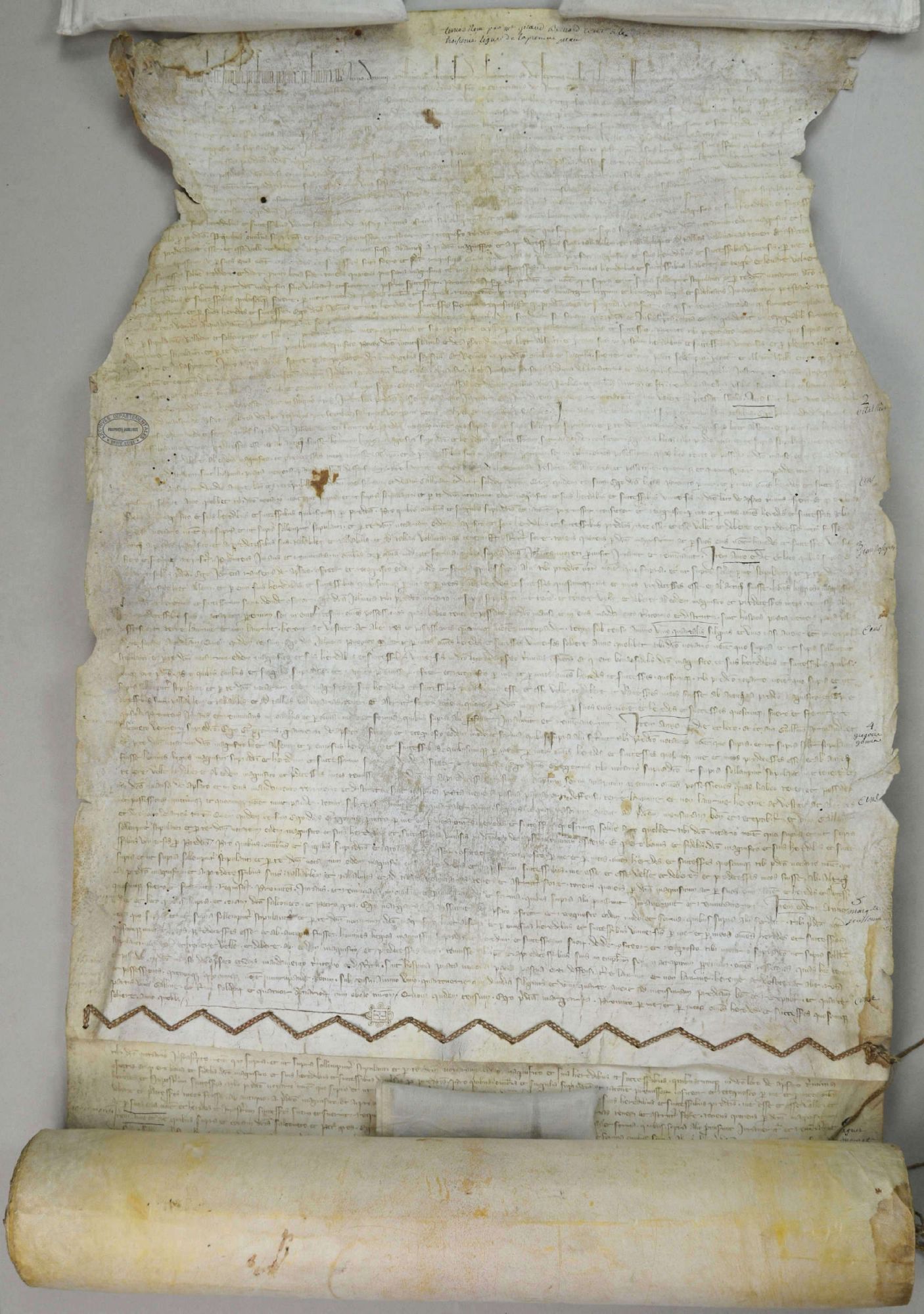 Terrier d'Arsac pour Pons, seigneur de Montlaur (fonds Langlade du Chayla et familles apparentées)