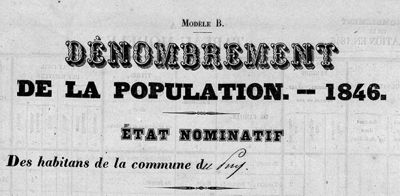 Archives départementales de la Haute-Loire. Recensement de population (6 M 186).