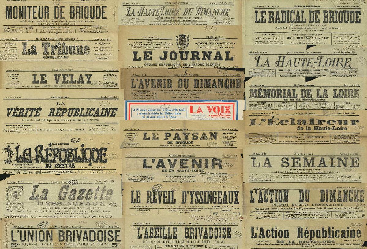 Presse ancienne départementale