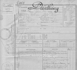 Tables et registres matricules militaires