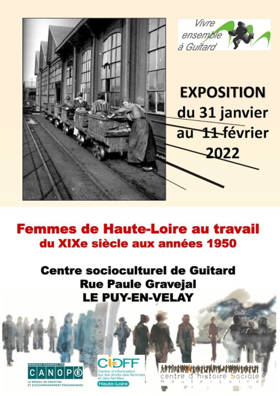 Archives départementales de la Haute-Loire. Exposition "Femmes de Haute-Loire au travail" (Centre d'histoire sociale).