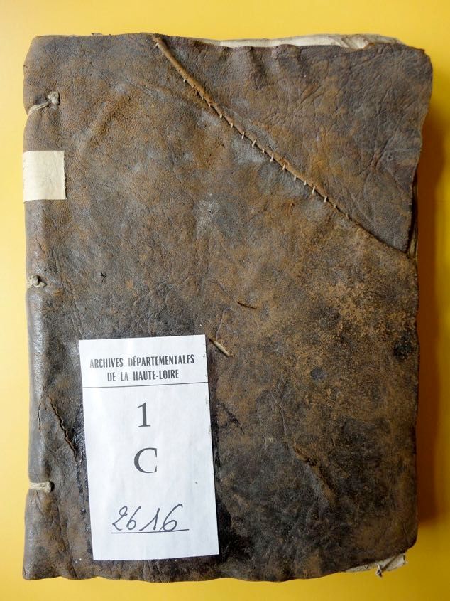 Compoix de Sauzet près Venteuges, 1643. Couvrure.