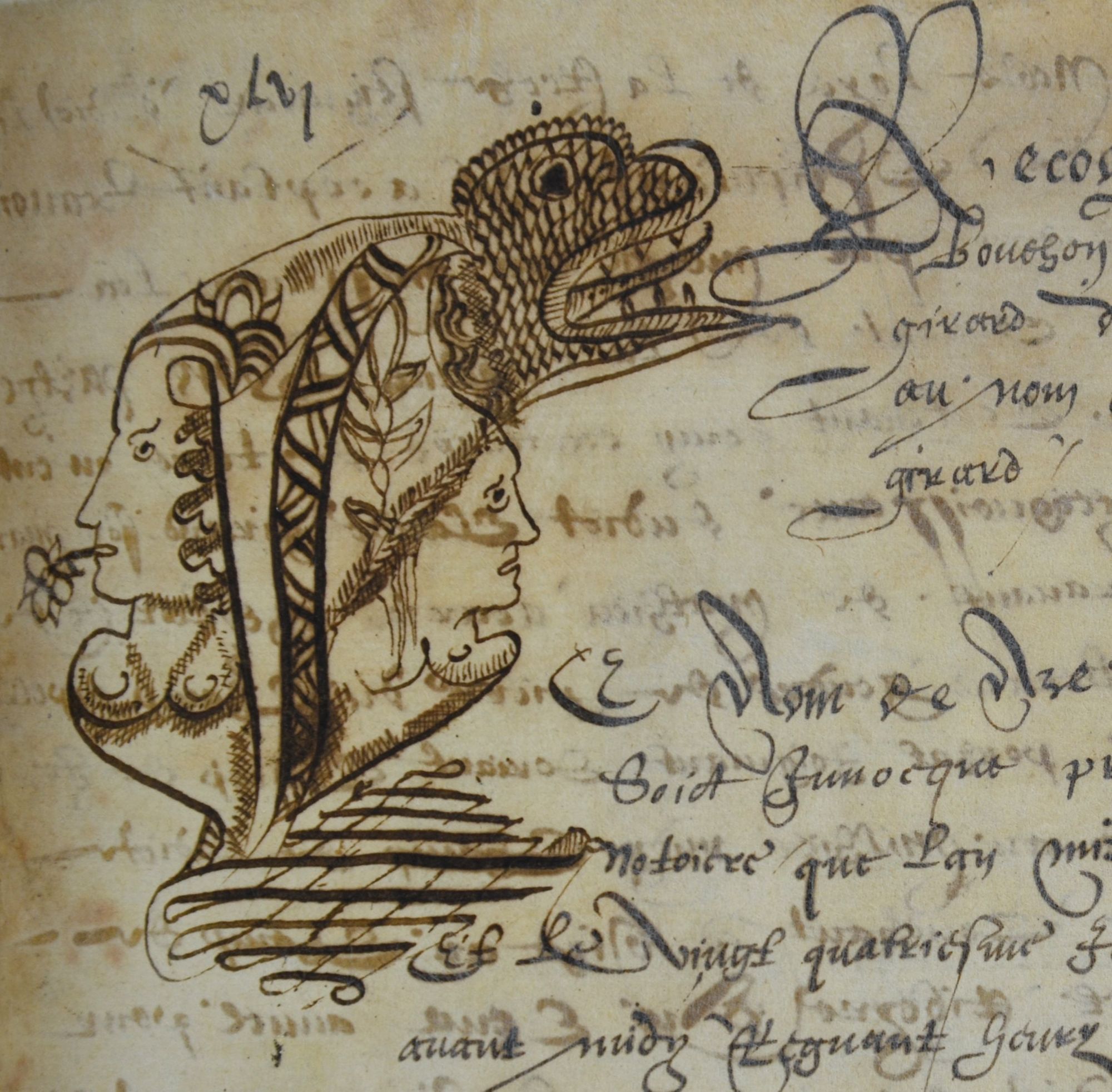 Lettrines calligraphiées : sélection issue de différents fonds