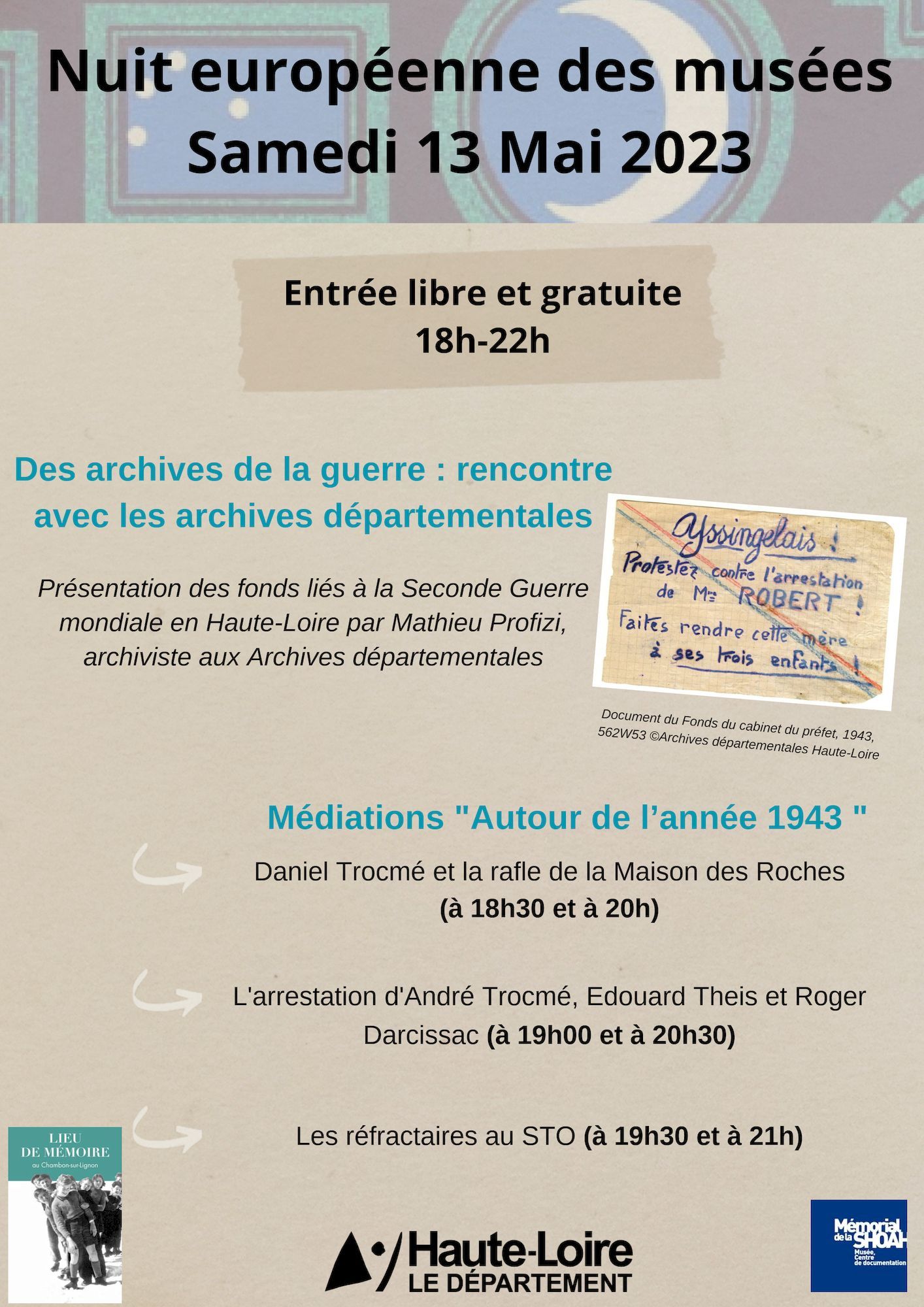 Présentation commentée de documents par les Archives départementales au Lieu de Mémoire du Chambon-sur-Lignon