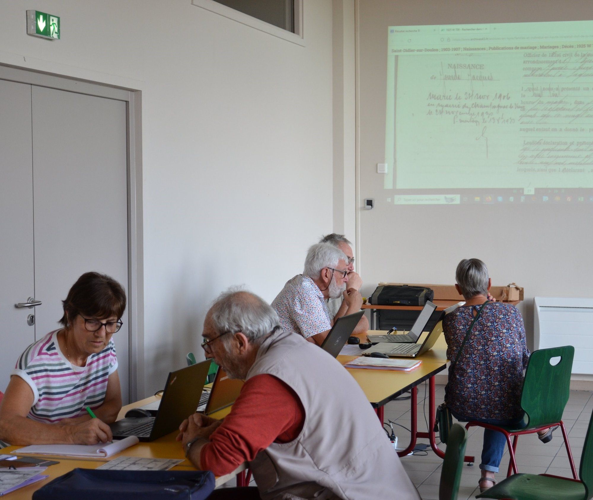 JEP 2023 : initiation à la recherche généalogique avec l'association Généalogie 43.