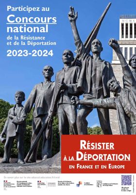 Affiche du concours national résistance et déportation 2023-2024