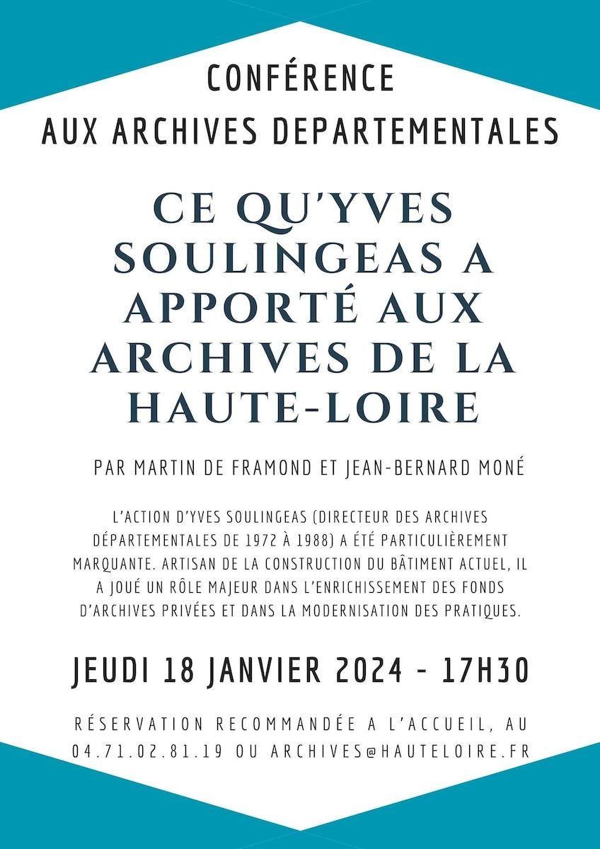Ce qu'Yves Soulingeas a apporté aux Archives départementales