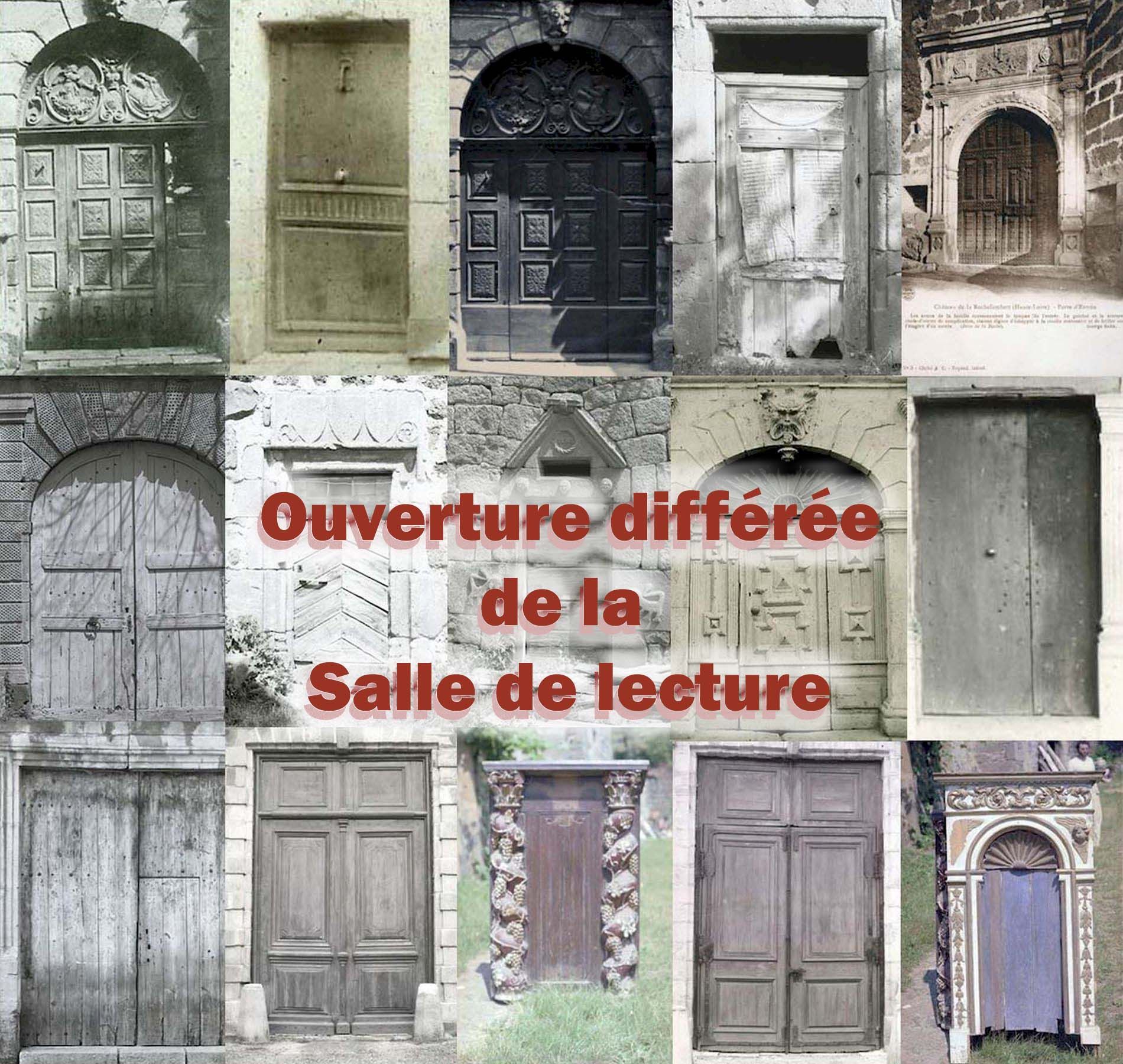 Ouverture différée de la salle de lecture mardi 19 mars 2024 à partir de 10h30