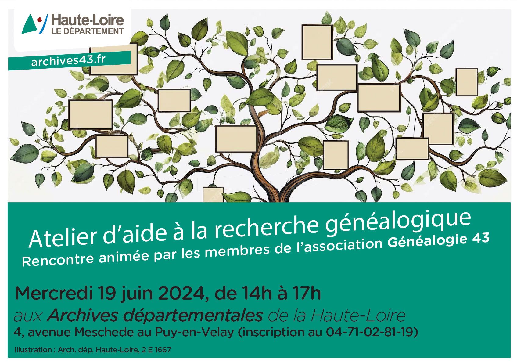 Atelier d'aide à la recherche généalogique #3