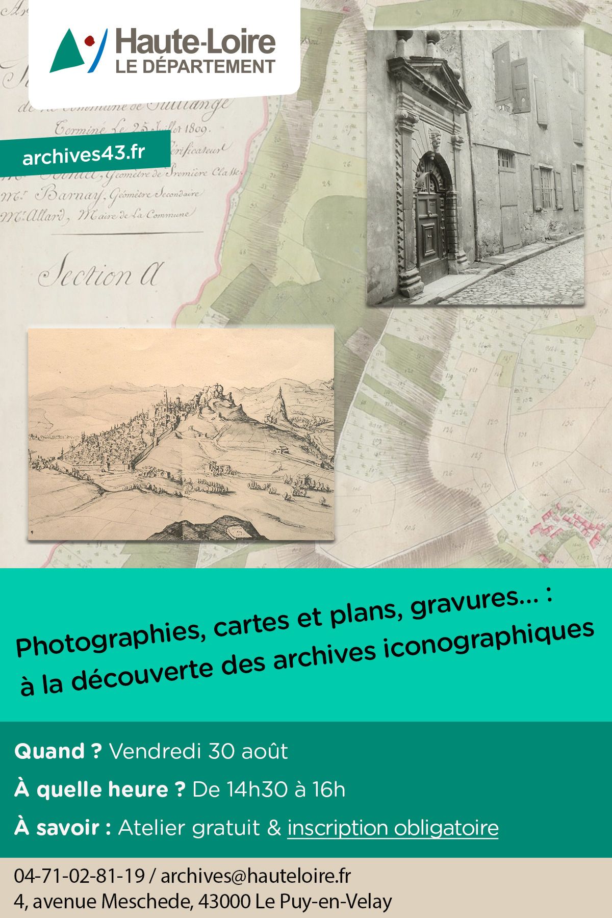 Photographies, cartes et plans, gravures… : à la découverte des archives iconographiques 