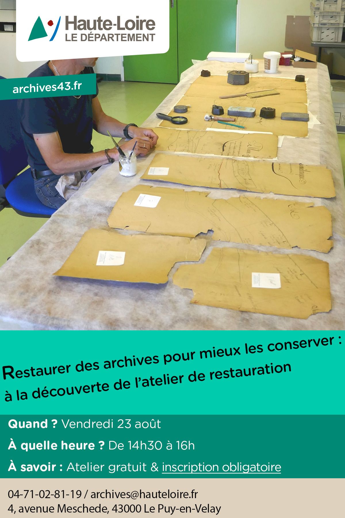 Restaurer des archives pour mieux les conserver : à la découverte de l’atelier de restauration