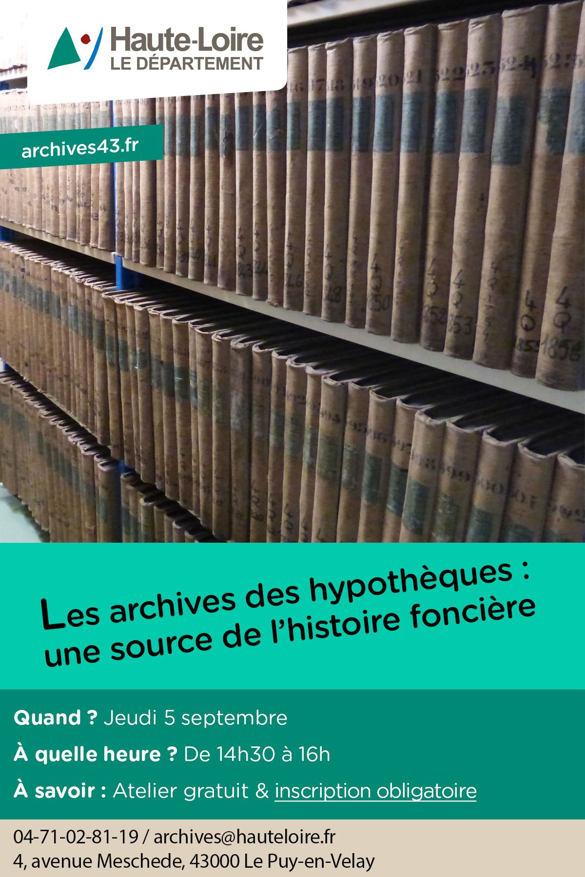 Les archives des hypothèques : une source de l'histoire foncière