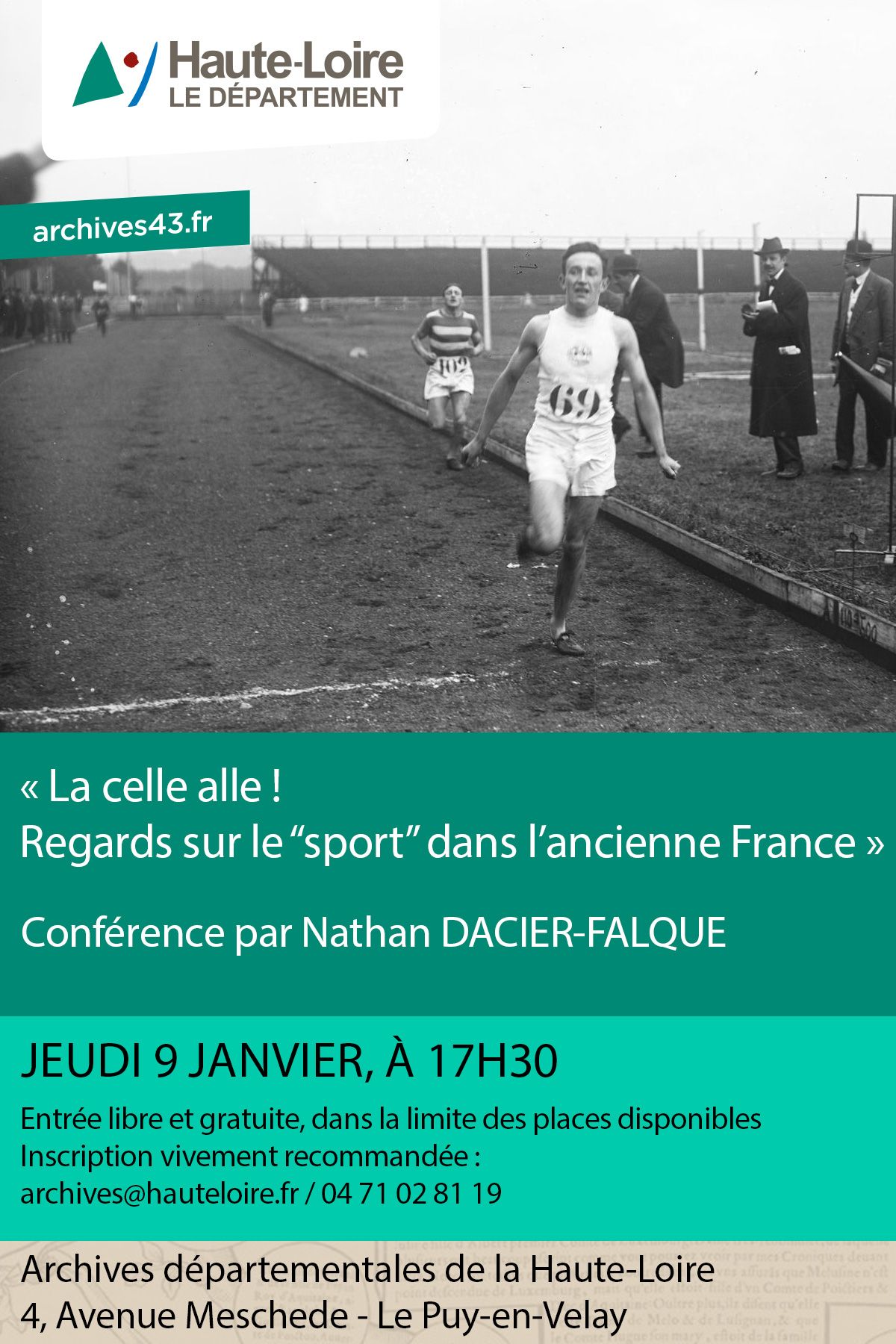 Une conférence historique et une lecture d'archives