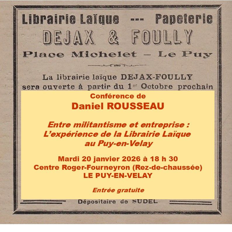 Entre militantisme et entreprise : L'expérience de la librairie laïque au Puy-en-Velay